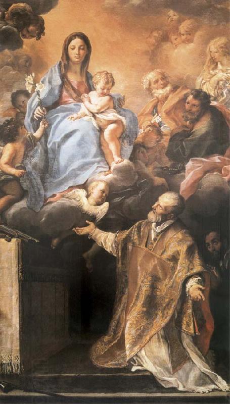 Maratta, Carlo The Madonna and its aparicion to San Felipe Neri China oil painting art